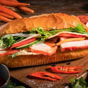 Bánh Mì Gà Nướng Mật Ong